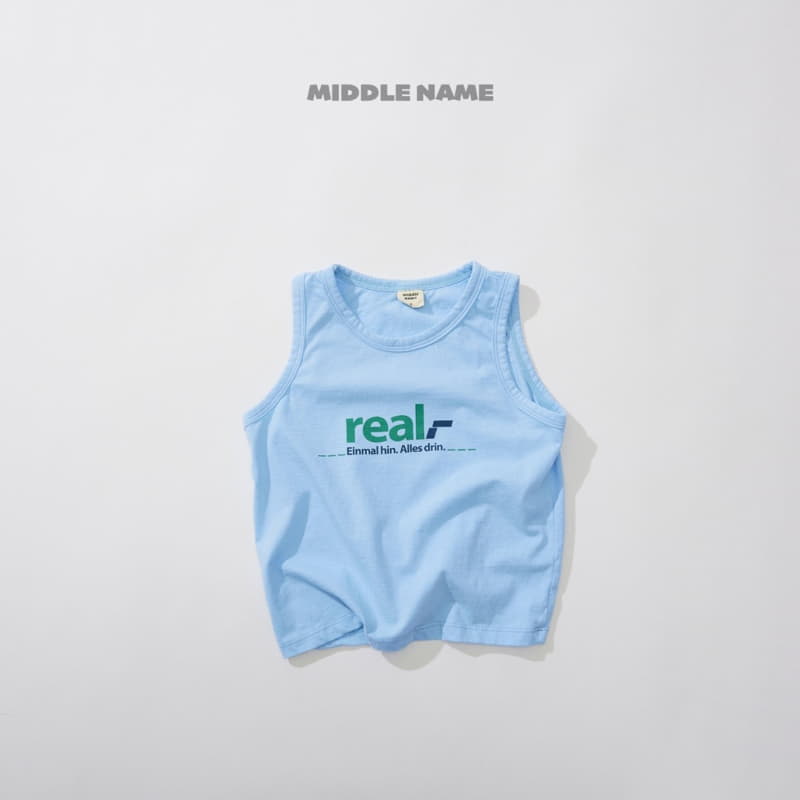 Middle Name - Korean Children Fashion - #kidzfashiontrend - Real Sleeveless