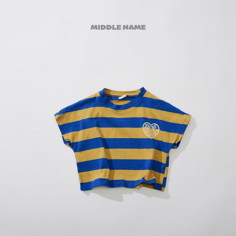 Middle Name - Korean Children Fashion - #minifashionista - Stripes Crop Tee - 2