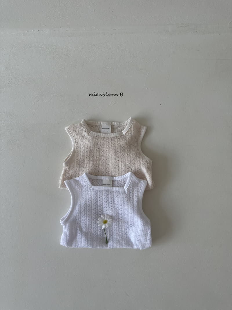 Mienbloom B - Korean Baby Fashion - #onlinebabyshop - Baby Creamy Knit Bodysuit - 2