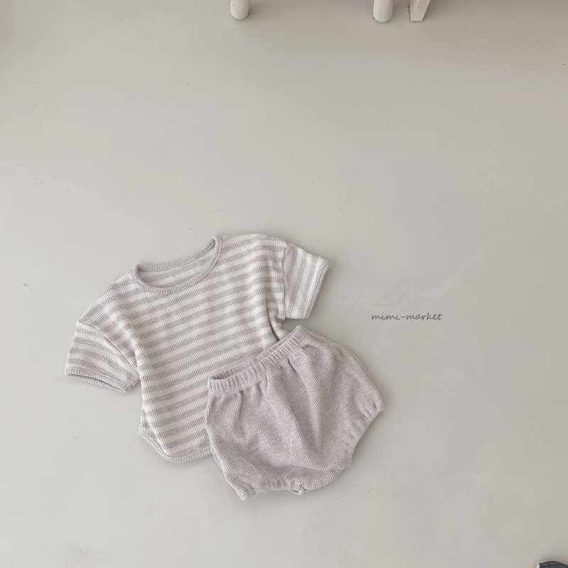 Mimi Market - Korean Baby Fashion - #babyfever - Bebe Top Bottom Set - 4