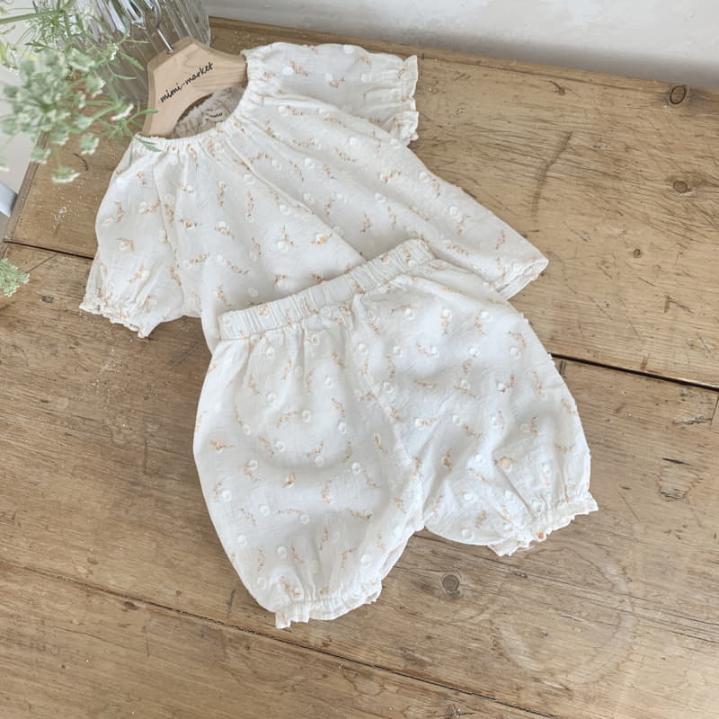 Mimi Market - Korean Baby Fashion - #babylifestyle - Floral Top Bottom Set - 11