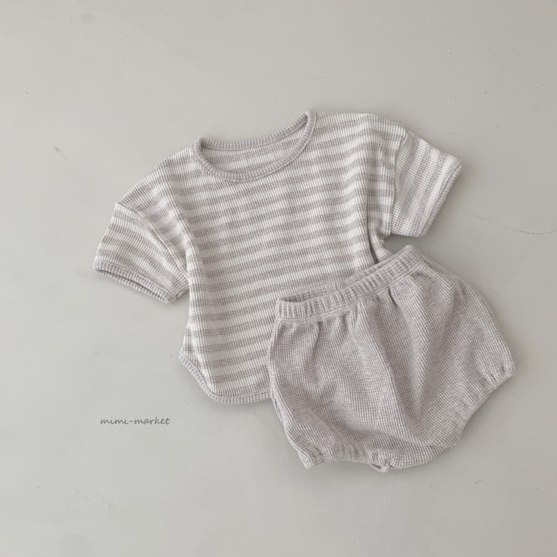 Mimi Market - Korean Baby Fashion - #babyoutfit - Bebe Top Bottom Set - 8