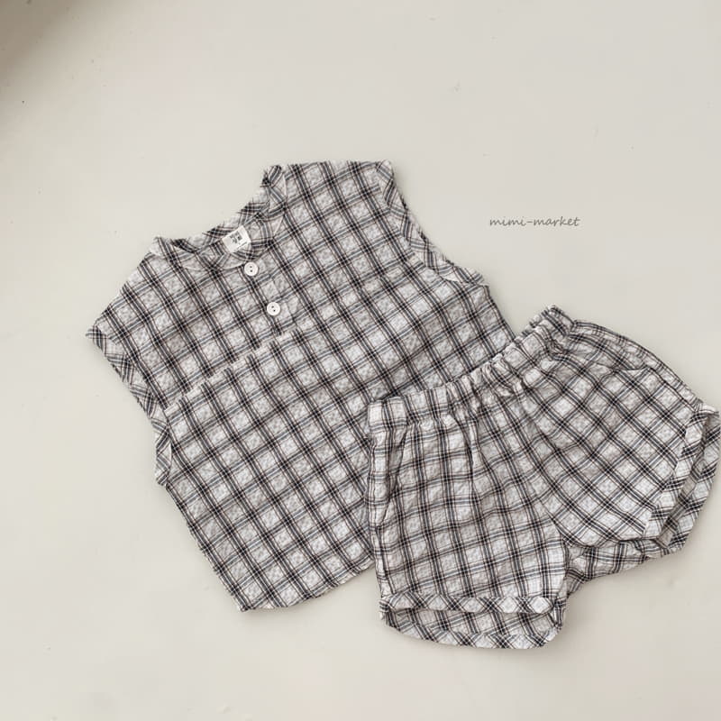 Mimi Market - Korean Baby Fashion - #babyoutfit - Ripple Top Bottom Set - 3