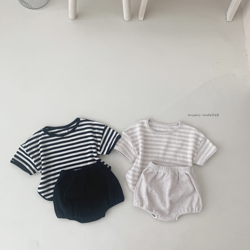 Mimi Market - Korean Baby Fashion - #onlinebabyshop - Bebe Top Bottom Set - 12