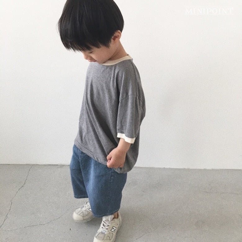 Minipoint - Korean Children Fashion - #childofig - Line Lip Tee