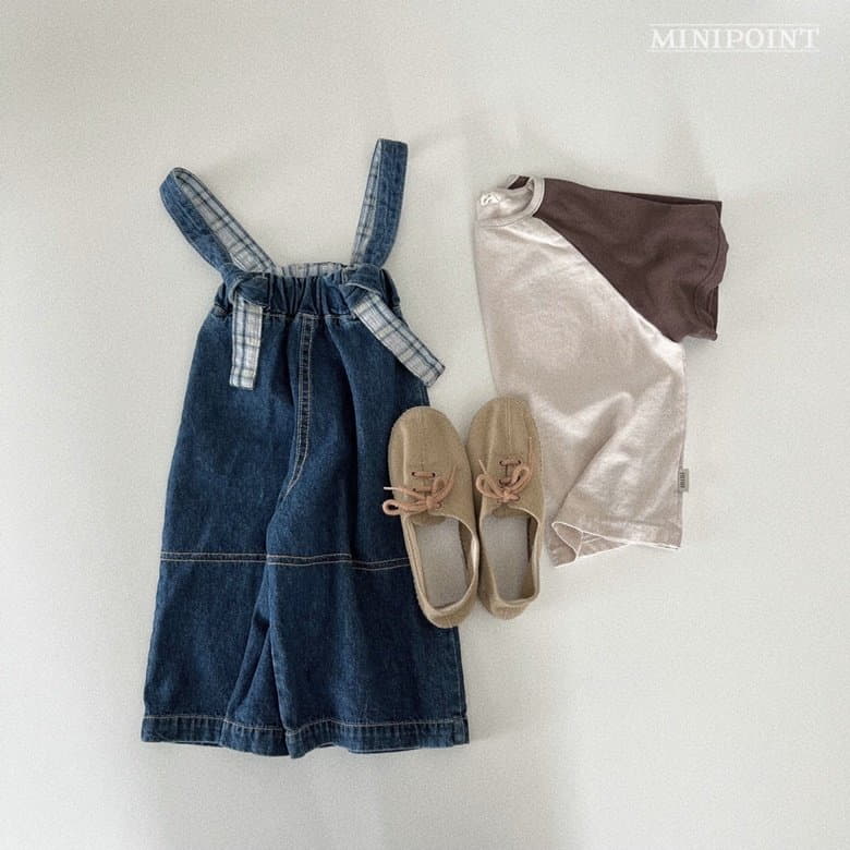 Minipoint - Korean Children Fashion - #childofig - River Dungarees Pants - 2