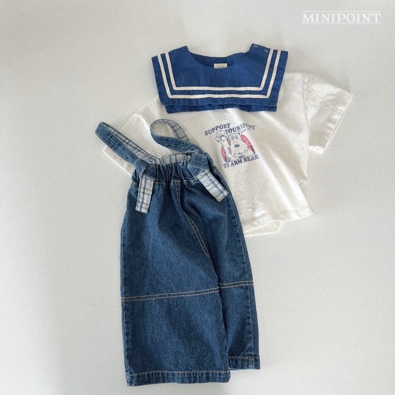 Minipoint - Korean Children Fashion - #childofig - N Collar Tee - 4