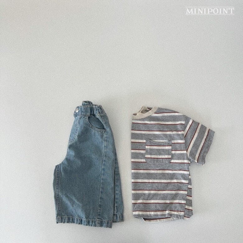 Minipoint - Korean Children Fashion - #discoveringself - Wide Blue Jeans - 3