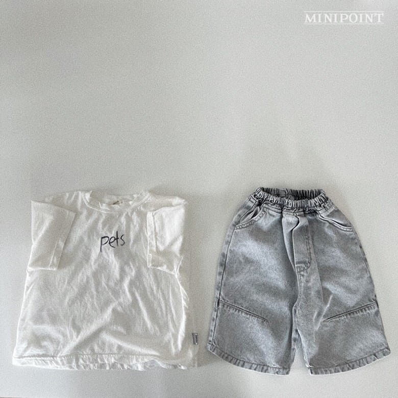 Minipoint - Korean Children Fashion - #discoveringself - Circle Denim Shorts - 5