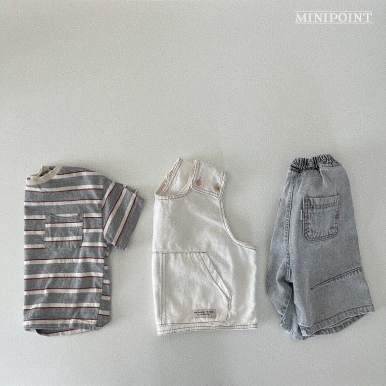 Minipoint - Korean Children Fashion - #fashionkids - Deggi Stripes Tee