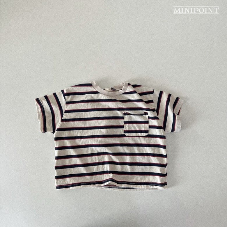 Minipoint - Korean Children Fashion - #kidsstore - Deggi Stripes Tee - 4