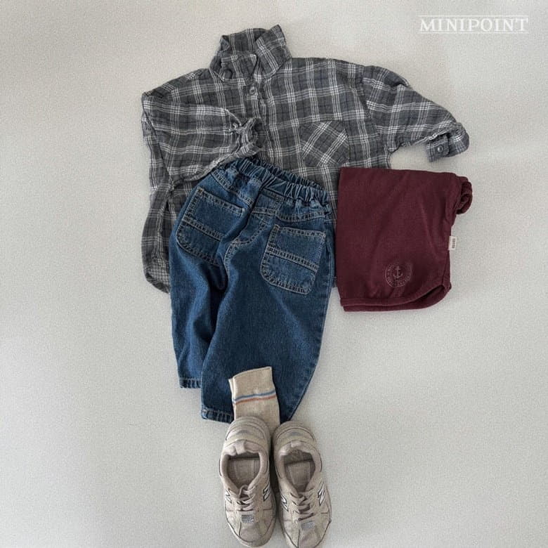 Minipoint - Korean Children Fashion - #todddlerfashion - Pobby Baggy Pants - 6