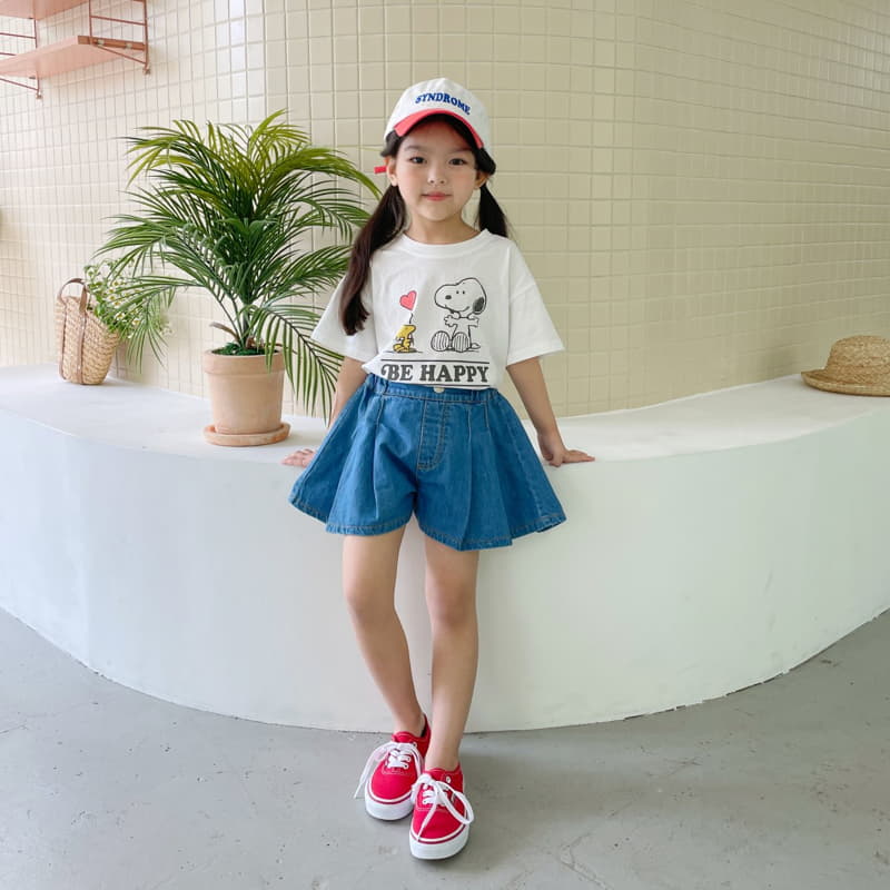 Momo Ann - Korean Children Fashion - #childrensboutique - Denim Currot Shorts - 8