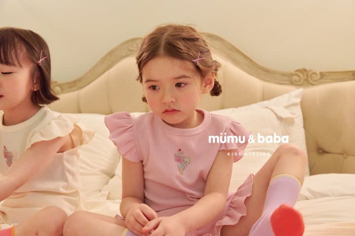 Mumunbaba - Korean Children Fashion - #littlefashionista - Baby Cream Tee - 3