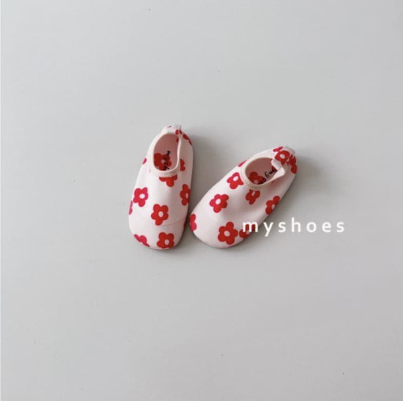 My Socks - Korean Children Fashion - #childofig - Flower Ocean Aqua Shoes - 8