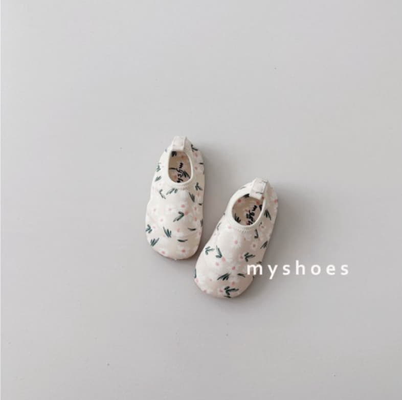 My Socks - Korean Children Fashion - #magicofchildhood - Flower Ocean Aqua Shoes - 2