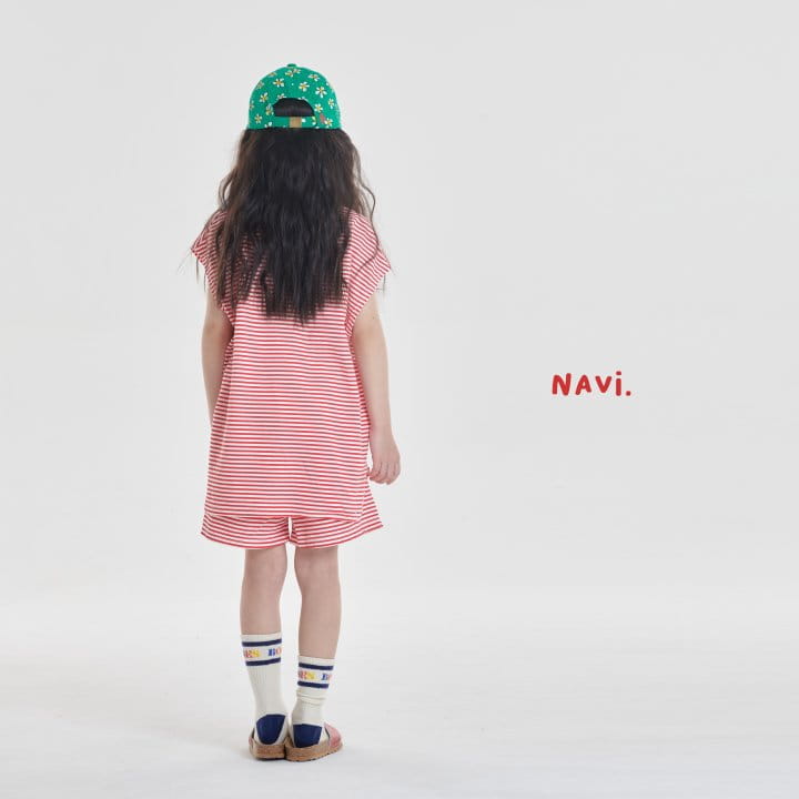 Navi - Korean Children Fashion - #childofig - Stripes Tee - 9