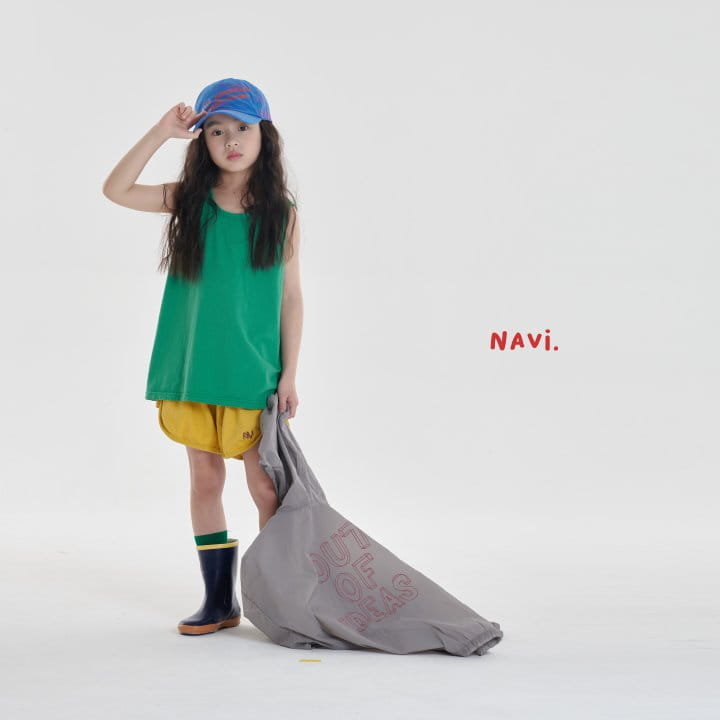 Navi - Korean Children Fashion - #kidsshorts - Basic Sleeveless - 2