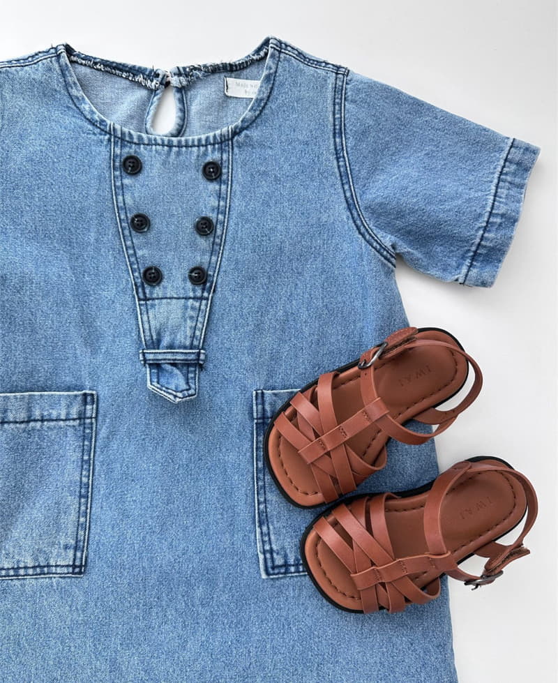 Neko - Korean Children Fashion - #fashionkids - Picnic Denim One-piece - 4