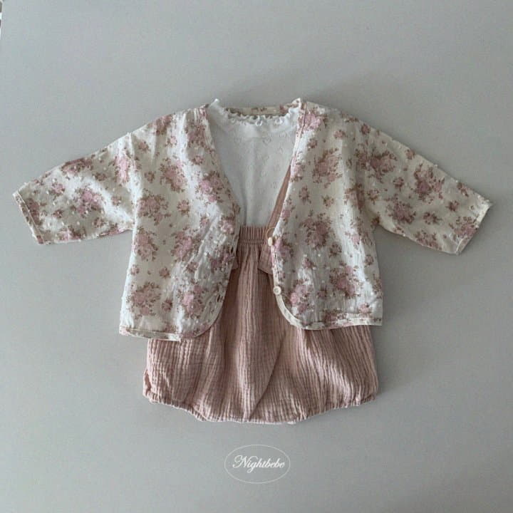 Night Bebe - Korean Baby Fashion - #babygirlfashion - Rose Cardigan  0~3y - 5