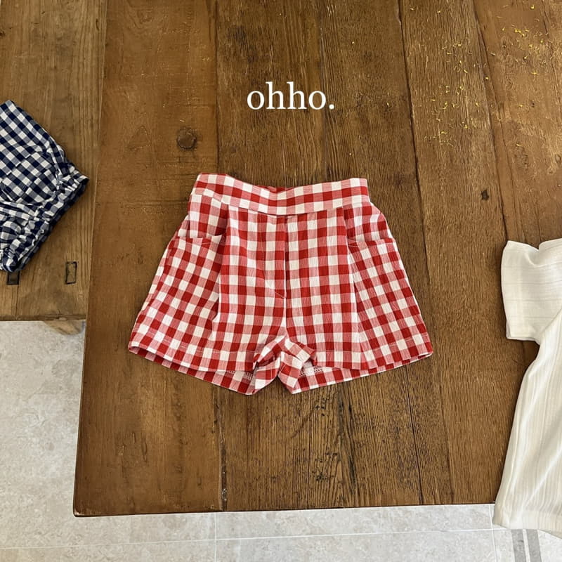 Ohho - Korean Children Fashion - #Kfashion4kids - Summer Check Pants - 8