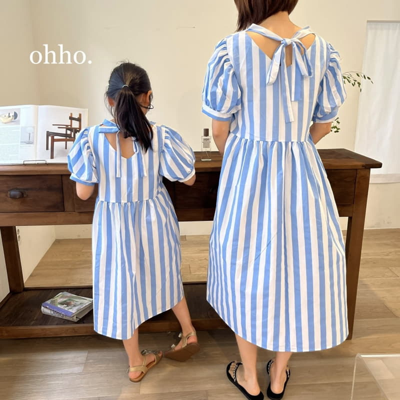 Ohho - Korean Children Fashion - #childofig - Cool Ribbon One-piece with Mom - 8