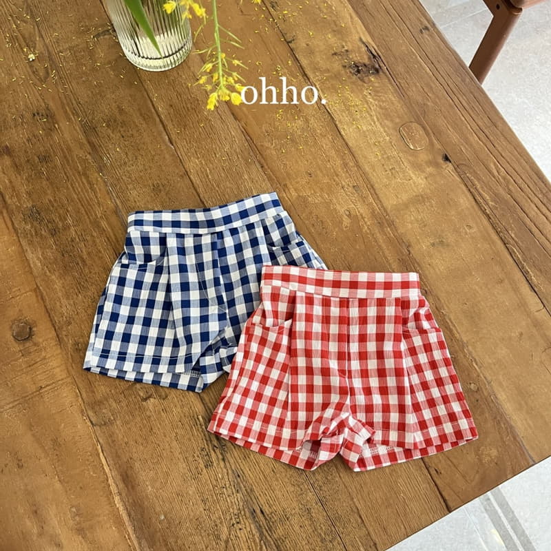 Ohho - Korean Children Fashion - #childrensboutique - Summer Check Pants