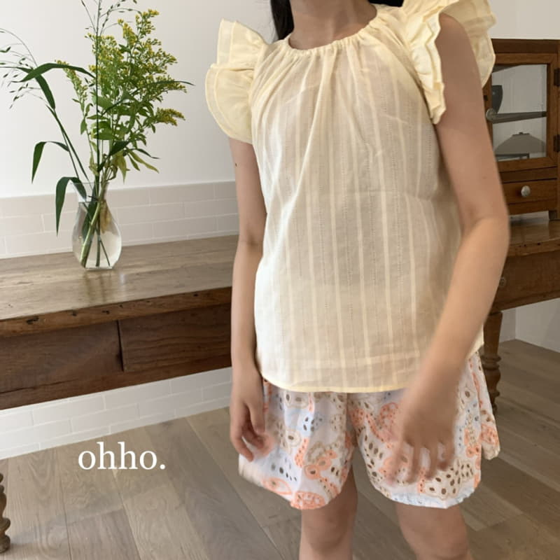 Ohho - Korean Children Fashion - #designkidswear - Ette Punching Skirt Pants - 5