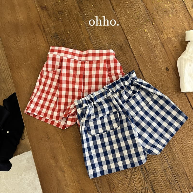 Ohho - Korean Children Fashion - #designkidswear - Summer Check Pants - 2