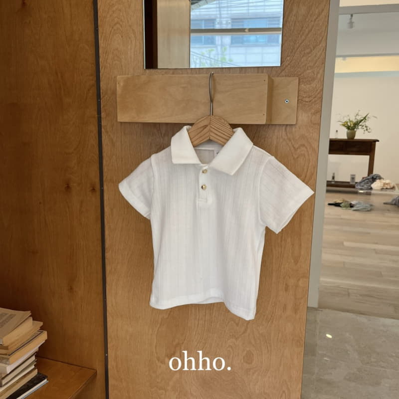 Ohho - Korean Children Fashion - #discoveringself - French Summer Collar Tee - 10