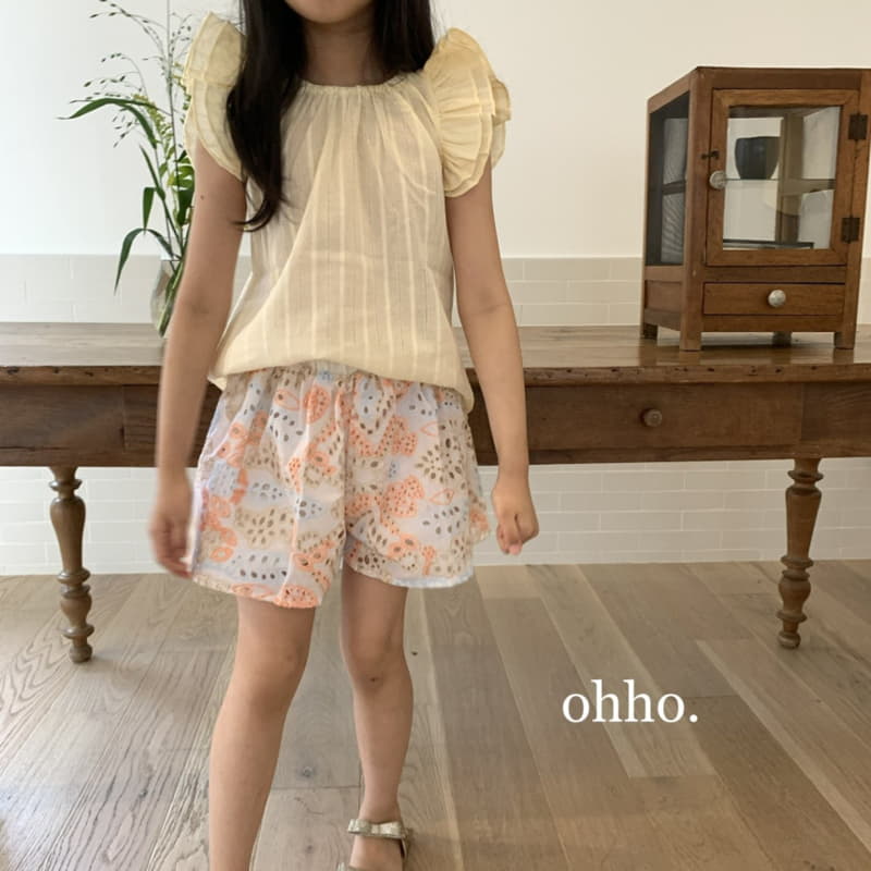 Ohho - Korean Children Fashion - #fashionkids - Ette Punching Skirt Pants - 7