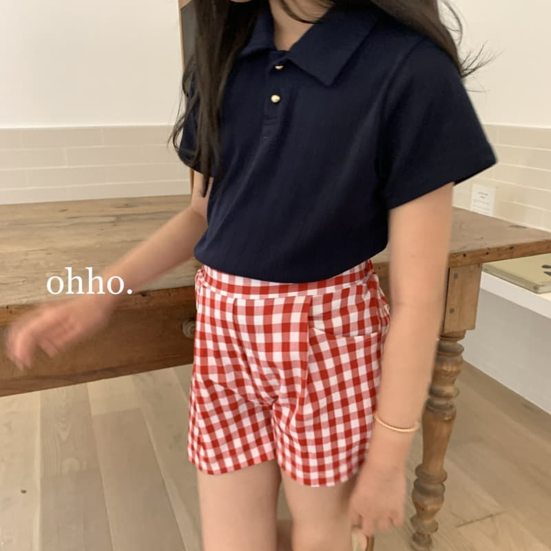 Ohho - Korean Children Fashion - #discoveringself - Summer Check Pants - 4