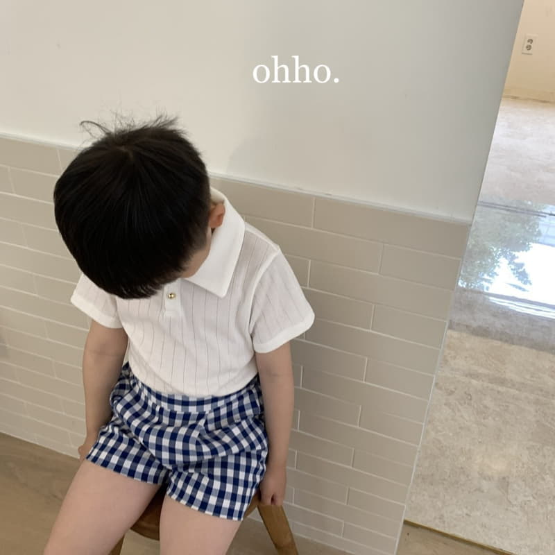 Ohho - Korean Children Fashion - #kidsshorts - Summer Check Pants - 5