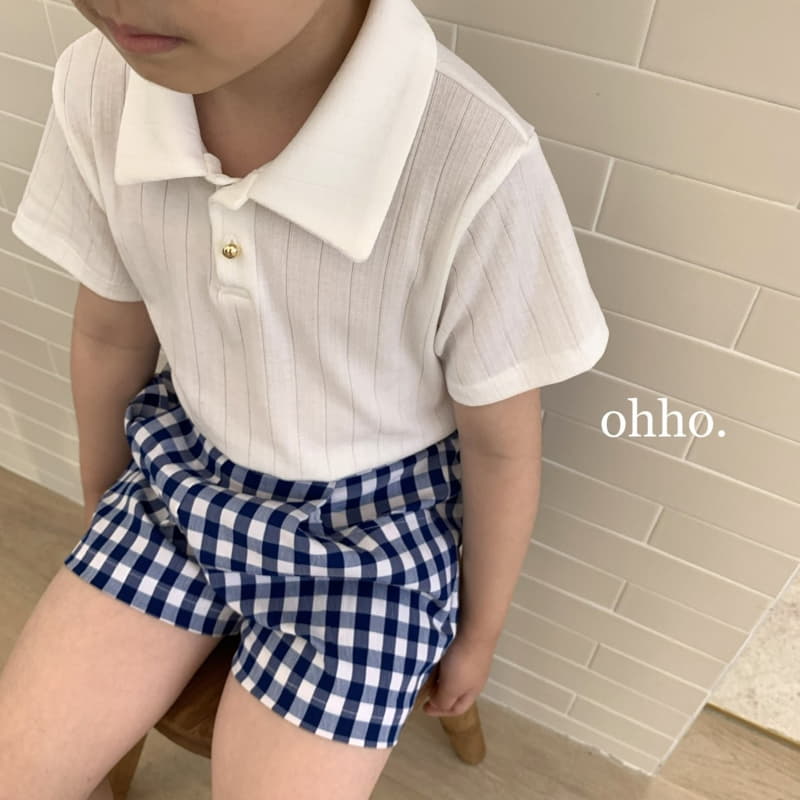 Ohho - Korean Children Fashion - #kidsstore - Summer Check Pants - 6