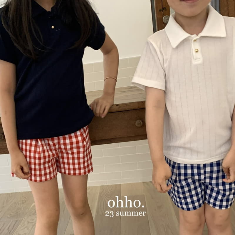 Ohho - Korean Children Fashion - #kidzfashiontrend - Summer Check Pants - 7