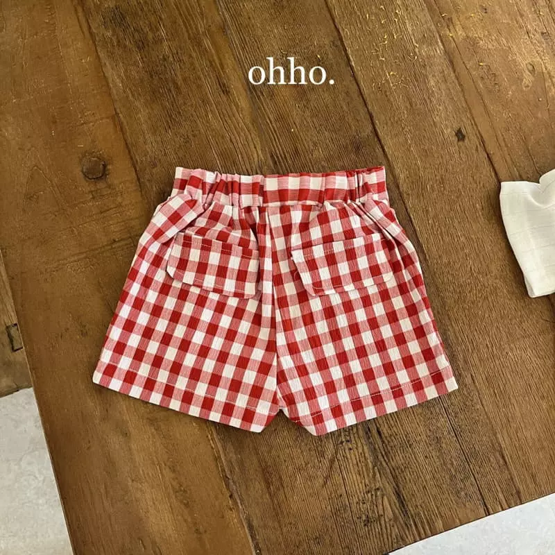 Ohho - Korean Children Fashion - #littlefashionista - Summer Check Pants - 9