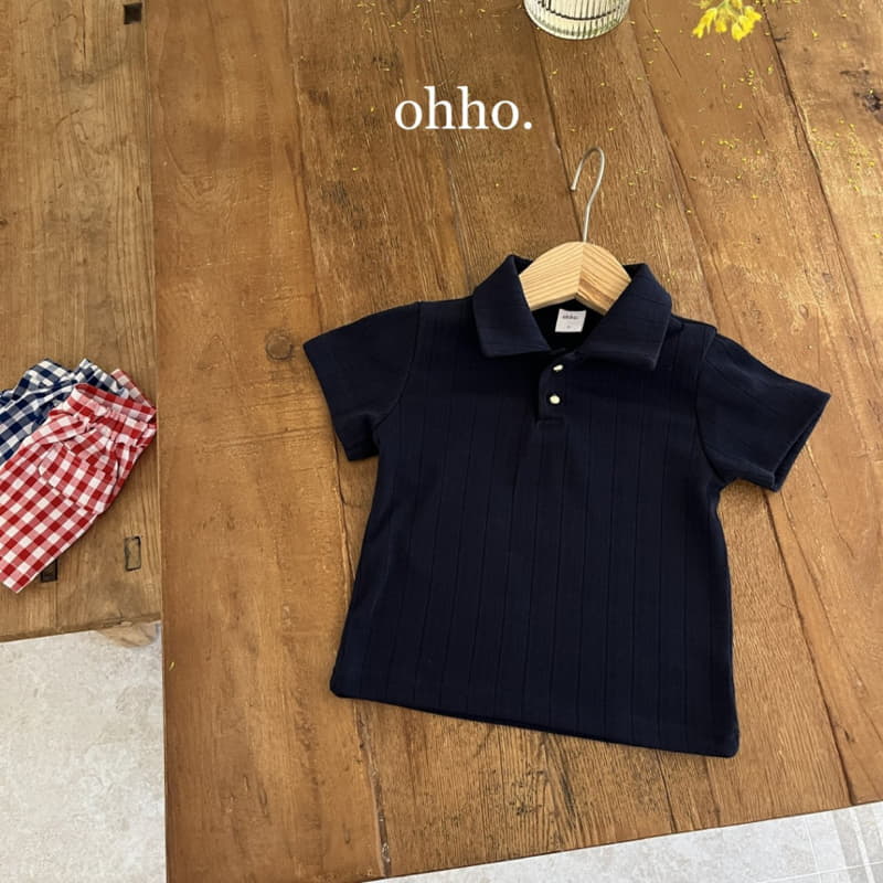 Ohho - Korean Children Fashion - #stylishchildhood - French Summer Collar Tee - 6