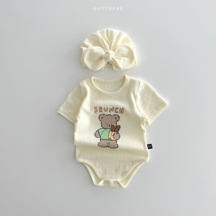 Oott Bebe - Korean Baby Fashion - #babyfever - JacquardBodysuit - 2