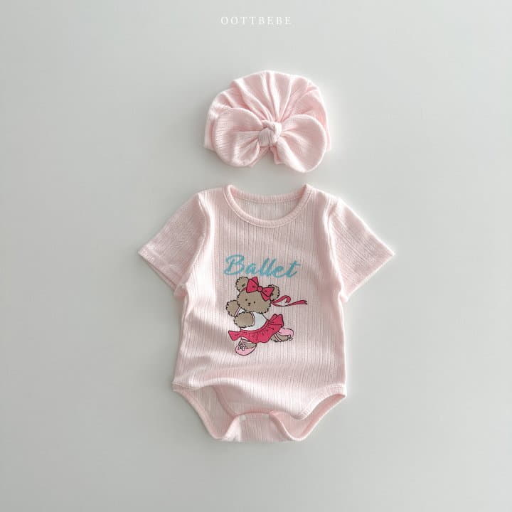 Oott Bebe - Korean Baby Fashion - #babygirlfashion - JacquardBodysuit - 3