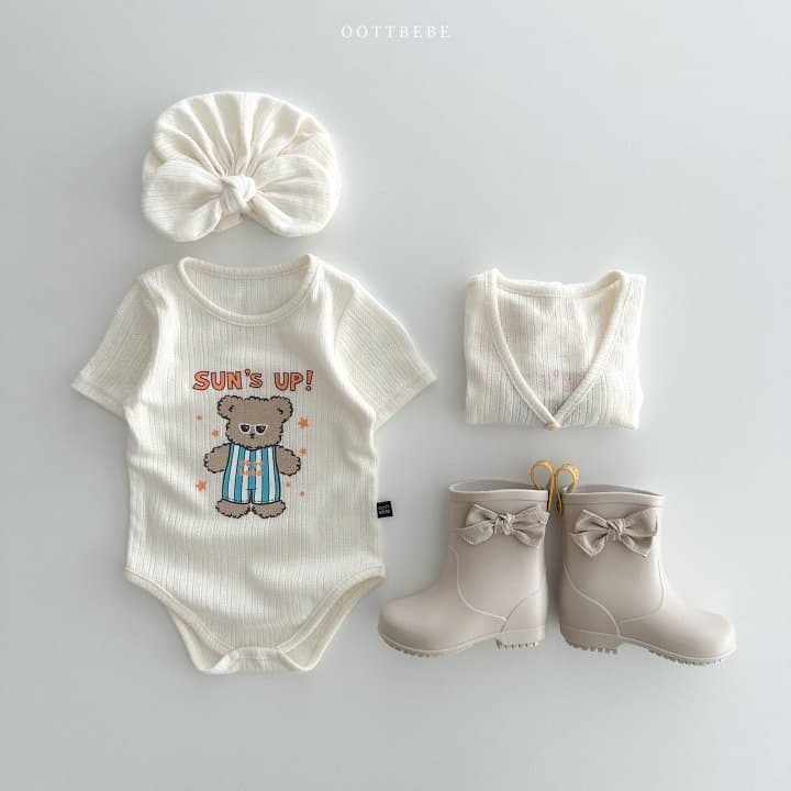 Oott Bebe - Korean Baby Fashion - #babyoninstagram - JacquardBodysuit - 5