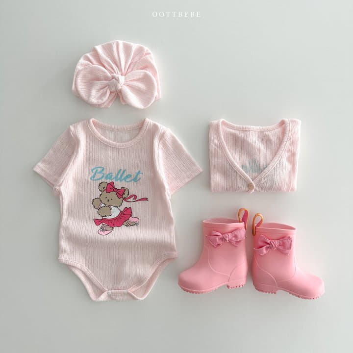 Oott Bebe - Korean Baby Fashion - #babyoutfit - JacquardBodysuit - 7