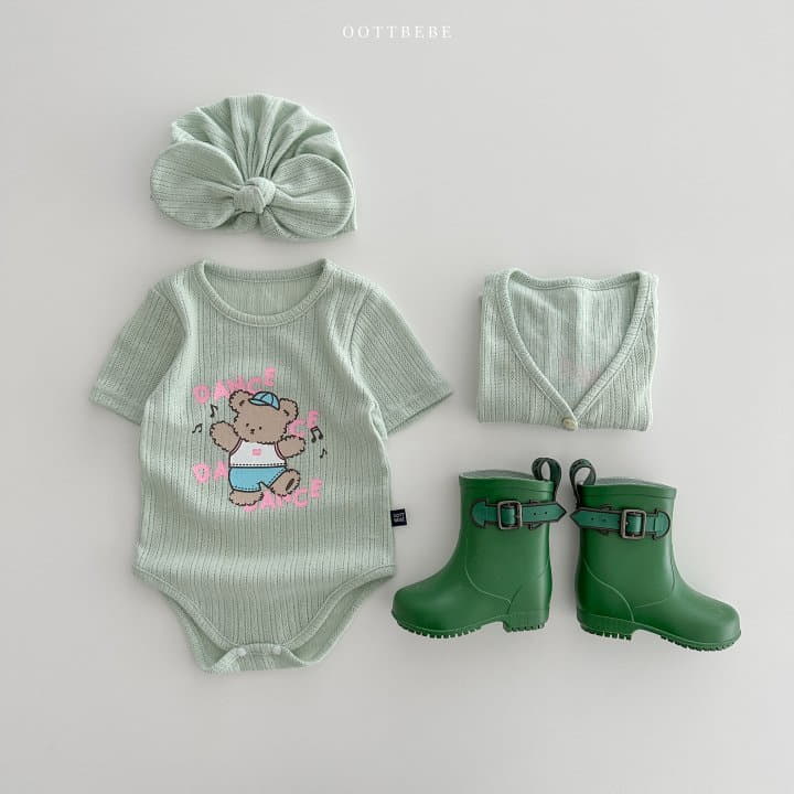 Oott Bebe - Korean Baby Fashion - #babyoutfit - JacquardBodysuit - 8