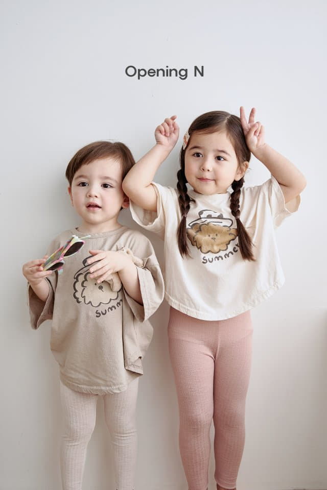 Opening & - Korean Children Fashion - #fashionkids - Skin Leggings - 4