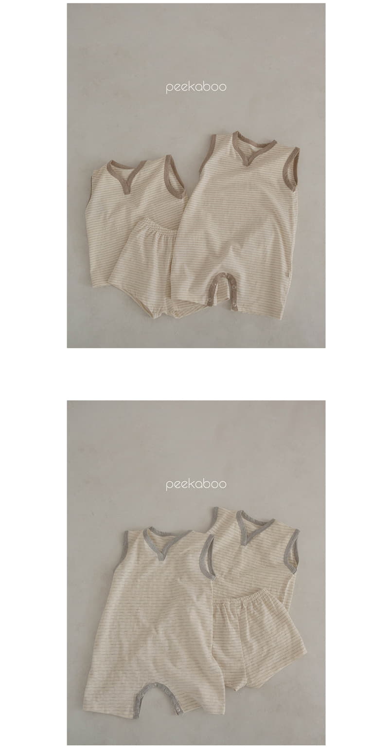 Peekaboo - Korean Baby Fashion - #babyoutfit - Pin Bodysuit - 6