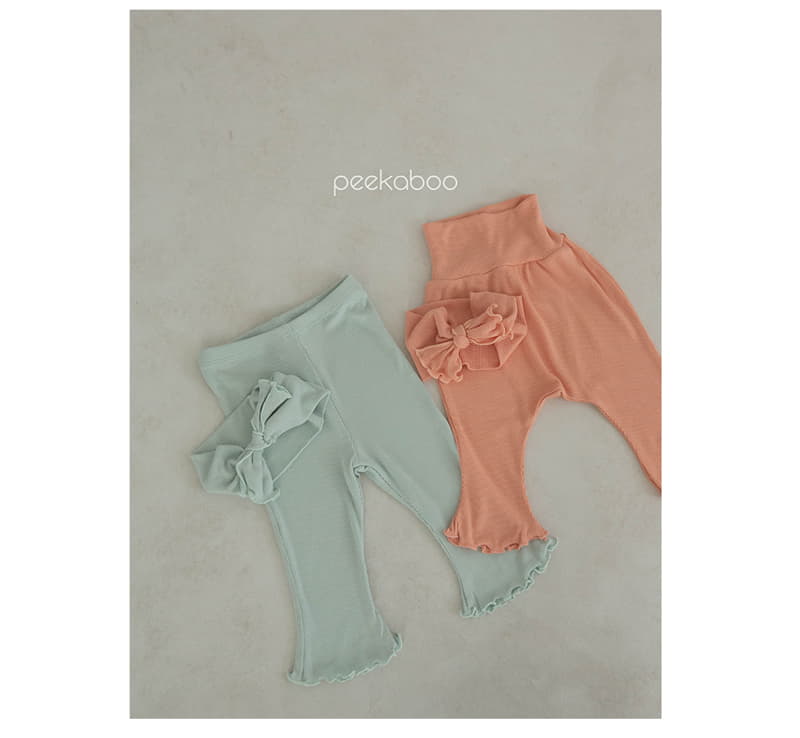 Peekaboo - Korean Baby Fashion - #onlinebabyboutique - Bootscut Baby Leggings - 4