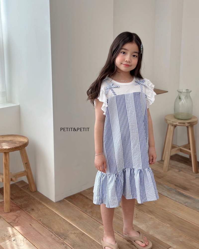 Petit & Petit - Korean Children Fashion - #Kfashion4kids - Ribbon Stripes One-piece - 10