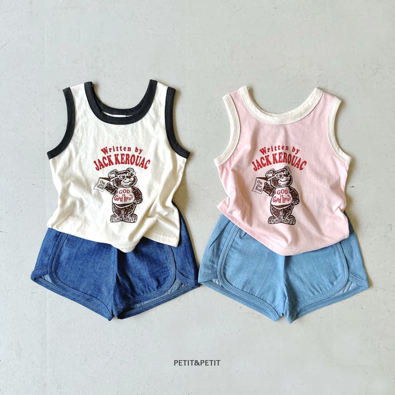 Petit & Petit - Korean Children Fashion - #childofig - Good Bear Sleeveless - 3