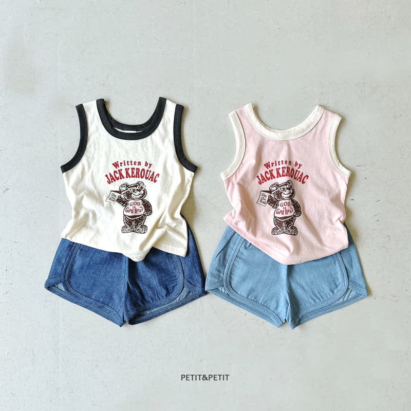 Petit & Petit - Korean Children Fashion - #childofig - Good Bear Sleeveless - 4