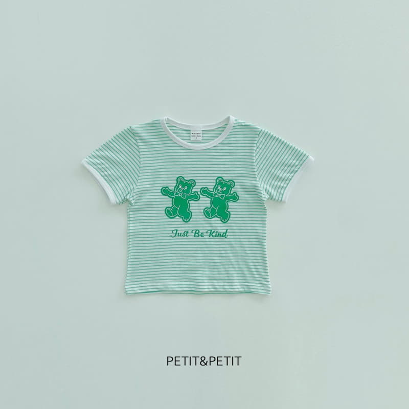 Petit & Petit - Korean Children Fashion - #childofig - Bear Bear Piping Tee