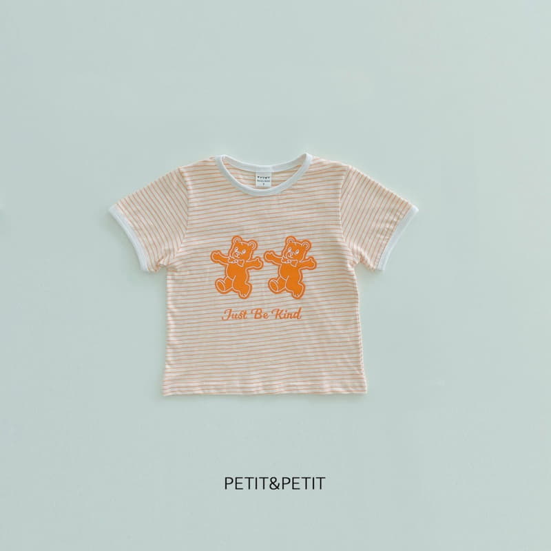 Petit & Petit - Korean Children Fashion - #childofig - Bear Bear Piping Tee - 2